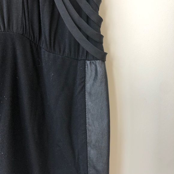 Black Dress with Leather lining - Picture 3 of 6